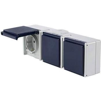 Prise de Courant Exterieur AS Schwabe 62464 IP54 Gris
