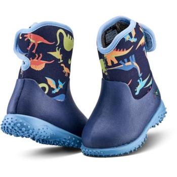 Dinosaur Print Grubs Kids Wellington Boots – Blue, Size 8