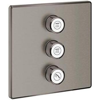 Grohtherm SmartControl 3-fach Unterputzventil in gebürstetem Hard Graphit