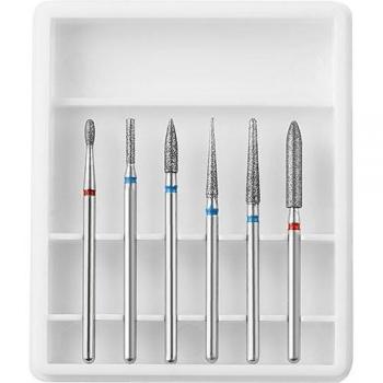 Professional Nail Milling Tool Pack – 6x Diamond/Stone/Ceramic Bits for Electric Drills and Gel Nails