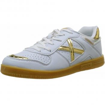 Munich Continental Kid V2 02, Chaussures de Fitness garçon, Blanc (Blanco/Dorado 002), 36 EU