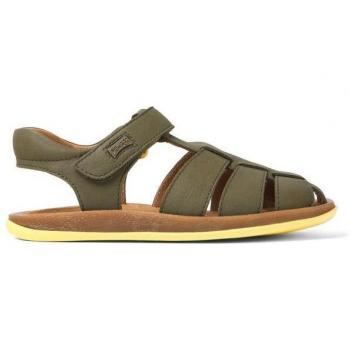 Camper sandalias cangrejeras de niño 80177-069 en piel verde