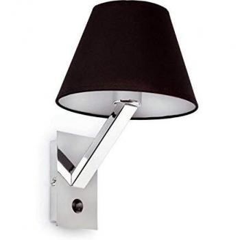 Moma Wall Reading Light Chrome Black Shade E27