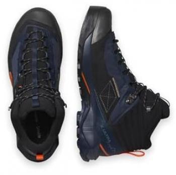 Salomon Men's X Ultra Alpine Mid Gore‑Tex Tricolor (Blue Nights/Black/Red Orange) – 9