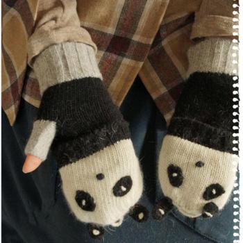 Guantes de Invierno con Diseño de Oso y León