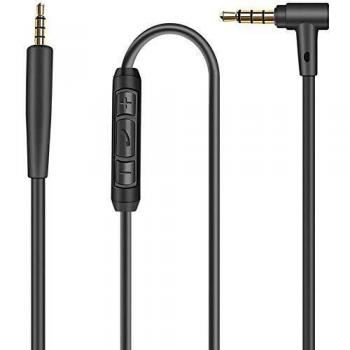 Bose QC 25 On‑Ear Headset Kabel + Mikrofon + Fernbedienung – Schwarzer Farbton