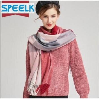 Women's Spring/Winter Plaid Foulard Scarf