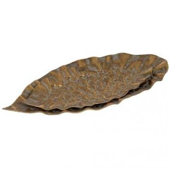 Goldene Snackschalen aus Eisen, 52,5 x 25,5 x 5 cm
