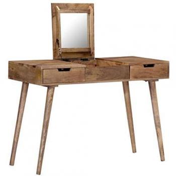 Rustic Solid Mango Wood Dressing Table