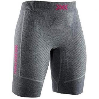X-Bionic Pl-Invent Laufshorts Dolomite Grey Melange/Neon Flamingo M