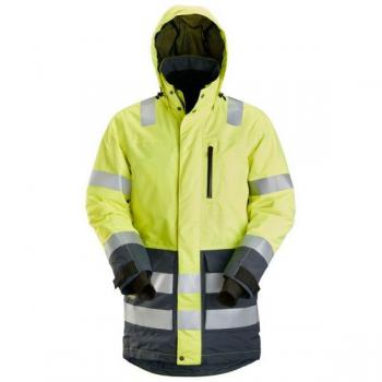 Snickers AllroundWork, Sichtbarer, Wasserfester Parka, Klasse 3
