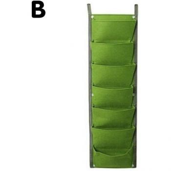 Wall-Mounted 7-Pocket Planter for Flowers and Herbs