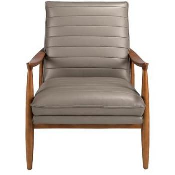 Poltrona Angel Cerda 73 x 83 x 91 in Pelle Grigio Scuro