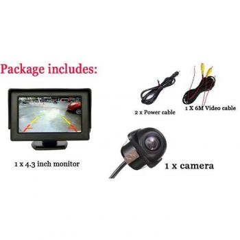 4.3 Inch Kleur TFT Auto Monitor met Waterdichte Achteruitrijcamera