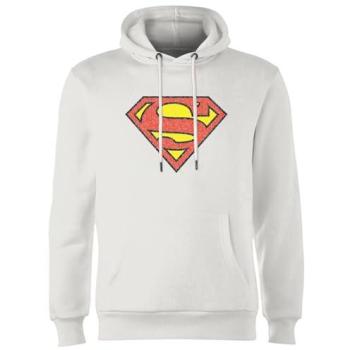 Official Superman Crackle White Hoodie – Size M