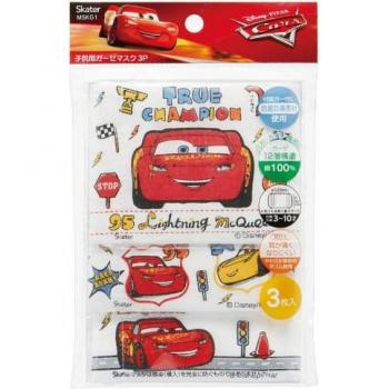 Pack of 3 Disney Cars Gauze Masks for Kids, 12 x 9cm