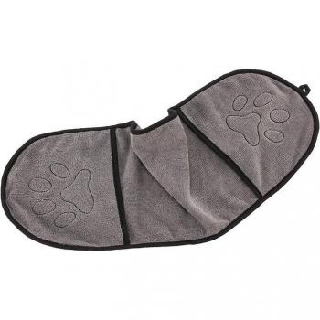 Serviette en microfibre avec poche pour chien