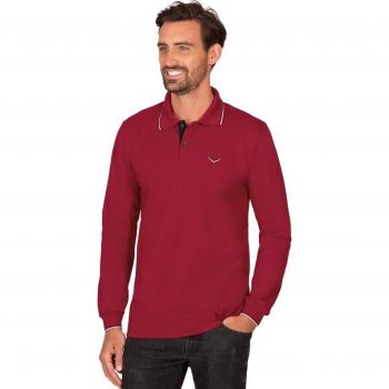 Herren Polo Shirt TRIGEMA L Rot Rubin Baumwolle