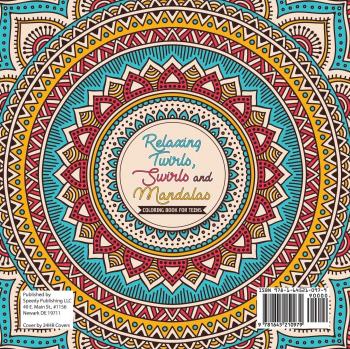 Educando Kids: Relaxing Twirls, Swirls and Mandalas | Coloring Book for Teens