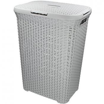 Curver 60L Light Grey Laundry Bin