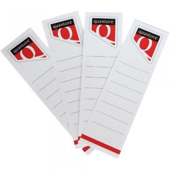 Rückeneinsteckkarte Quantore 56x190mm weiß 100 Stück