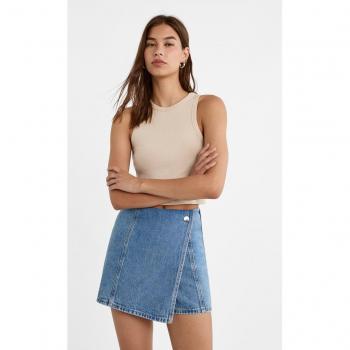 Stradivarius Wickelrock aus Denim 32