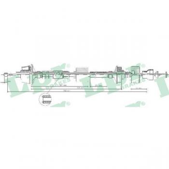 Câble d’embrayage pour voiture CITROËN – LPR C0029C