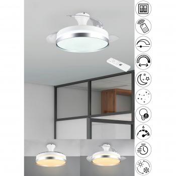 REALITY Plafoniera ventilatore LINDBERG LED, Titano
