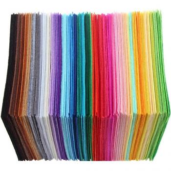 40 Unidades de Tela de Fieltro Colorido para Decoración y Muñecas