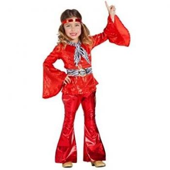 Disfraz de Niña Disco Rojo