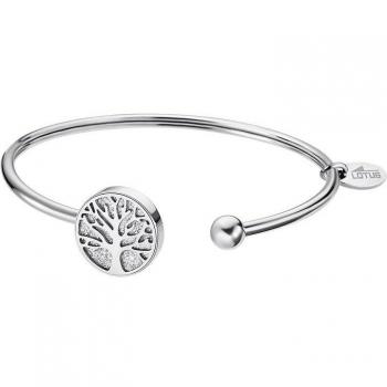 Lotus Chain Bracelet – Rainbow, White Steel, Authentic Female Model