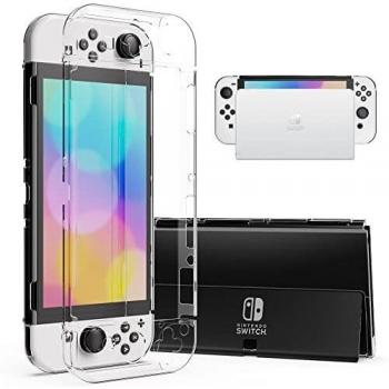 Benazcap Stoßfeste Hülle für Switch OLED – Klar, Dockable