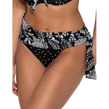 Pour Moi Getaway Bikini Brief Black/White Size 18