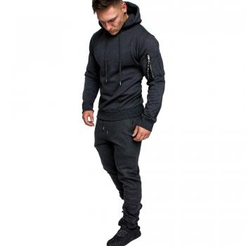 Herren Cargo Stil Sportanzug Jogginganzug Trainingsanzug Sporthose+Hoodie NEU
