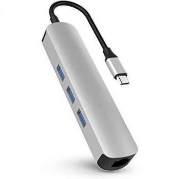 Hub USB-C HyperDrive Multipuerto Plateado