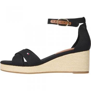 Tommy Hilfiger Espadrilles mit verstellbarer Schnalle FW0FW08481 Schwarz