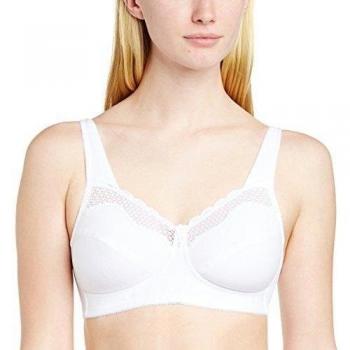 Soutien-gorge en coton sans armatures blanc