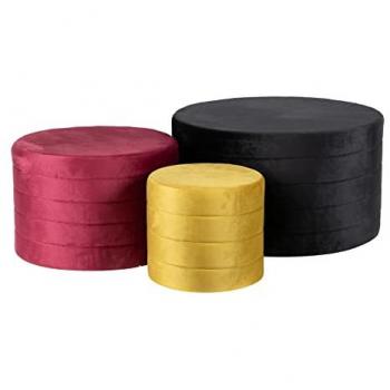 Colección Adda Home Puffs Terciopelo de Alta Calidad 80x80x45 / 60x60x40 / 40x40x35
