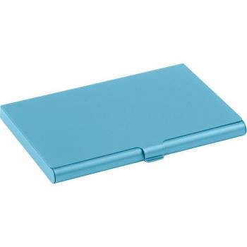 Tarjetero de aluminio con cubierta metálica