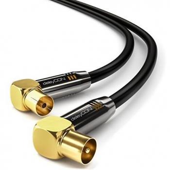 Câble d'Antenne 1m DELEYCON Blindage 100 dB Cuivre