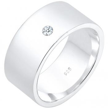 Elli 925 Sterling Silber Ring Damen mit Diamant (0.03 ct.)