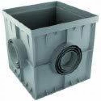 Interplast regard rehausse 30 x 30 cm gris polypropylène