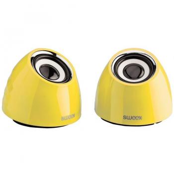 Sweex USB 2.1 Speakers 6W with 3.5mm Jack Yellow