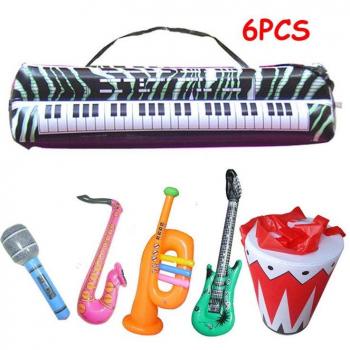 Instrumentos musicales inflables para niños (6 piezas)