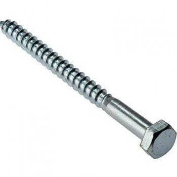 Forgefix M6 Coach Screws 60mm Zinc Plated (10 Pack)