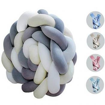 Parure de lit bébé M-White+White+G-Gray+Gray