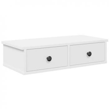 Scaffale Bianco con Cassetti 60x25x15 cm