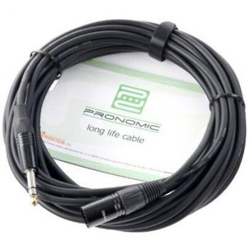 Connecteur audio Pronomic JXM-10, câble blindé 10m, stéréo à XLR