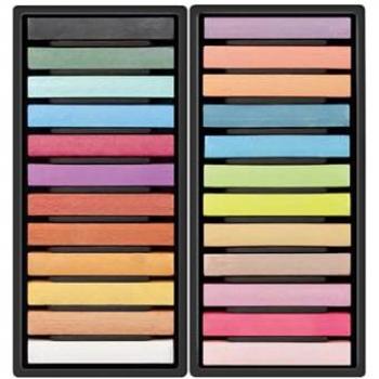Caja 24 Pasteles Secos Colores Metalizados Milan