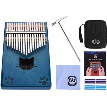Carry‑Piano: 17‑Key Maple Mbira with Bag and Tuning Hammer